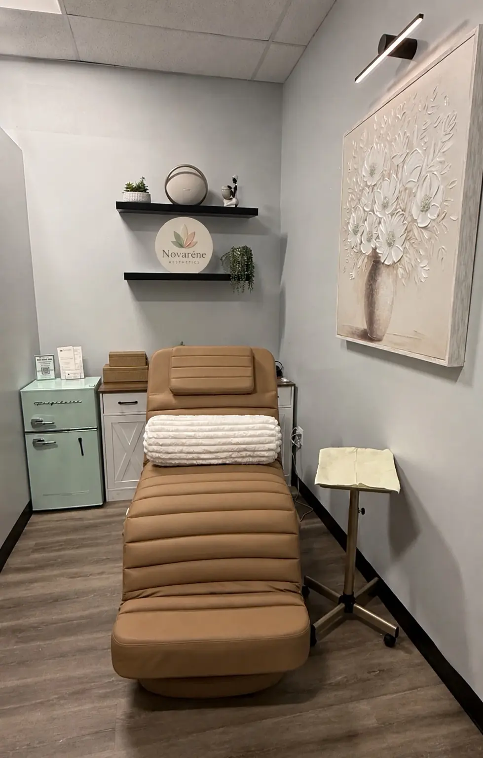 Novaréne Aesthetics treatment room in Nottingham, Maryland